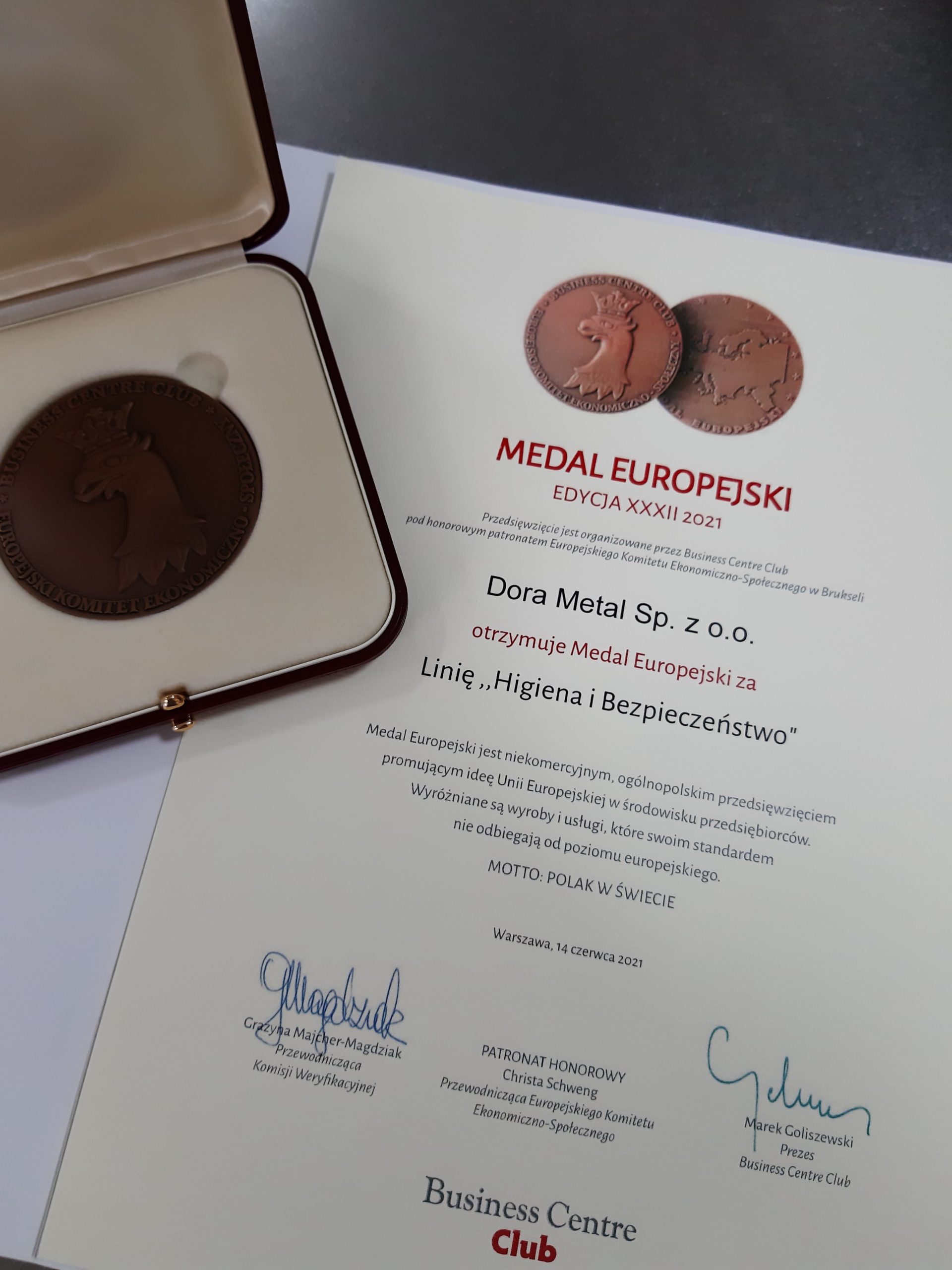 medal europejski
