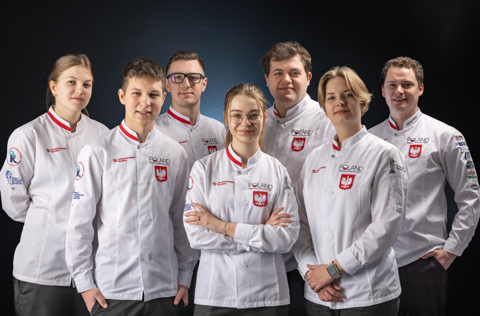Reprezentacja Kulinarna Juniorów: Anna Piskorz, Leon Tyrała, Natalia Pintera, Michał Jerzak, Jacek Mania